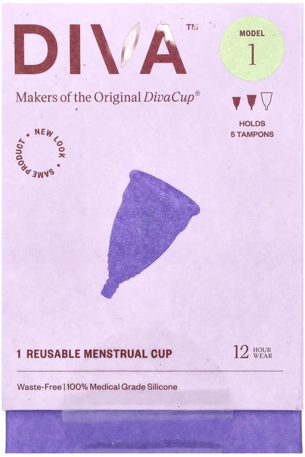 디바 인터내셔널 디바컵 모델 1 재사용 가능한 생리컵 1개 DIV-00001 - 쿠팡