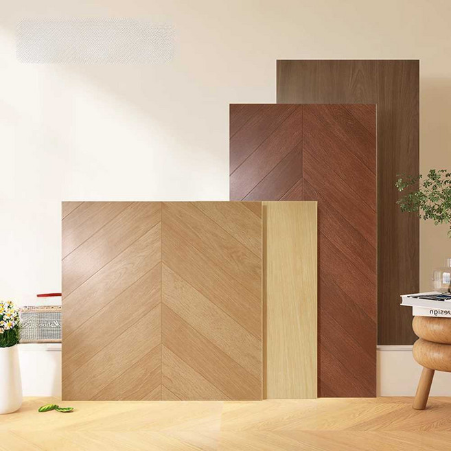 사각 우드데코타일 바닥장판 홈 인테리어 헬링본 나무무늬, 1개, 600x1200(QQ6201/무광/미세몰드)