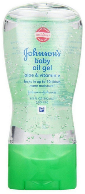 존슨즈베이비 오일 젤 알로에 & 비타민E, 1개, 192ml