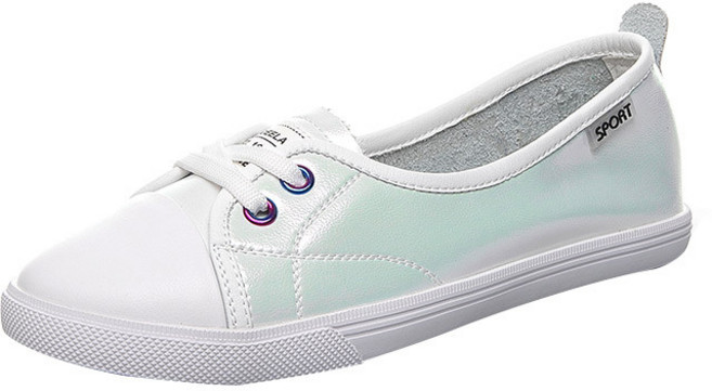 2026新款頭層牛皮小白鞋女平底透氣護士款教師面試女鞋