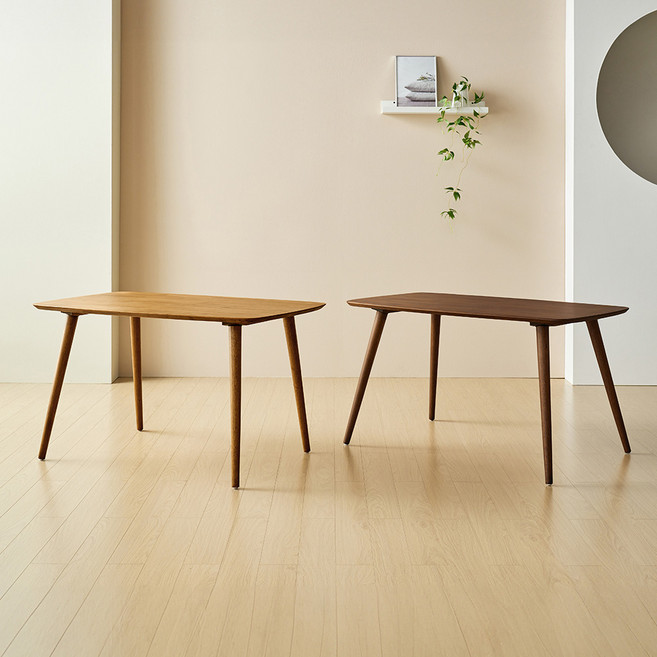 피카소가구 허밍테이블 1000 X 600 원목 식탁 거실 4인용 소파테이블 사각 인테리어 카페 테이블, 월넛