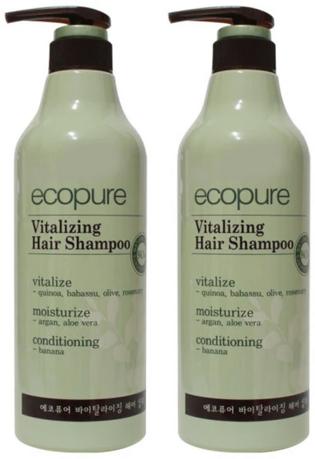 ()에코퓨어 바이탈라이징 헤어 샴푸, 2개, 700ml - 쿠팡