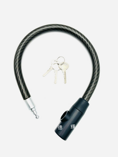 鋼索鎖機車大鎖防盜鎖腳踏車鎖門鎖, 1個