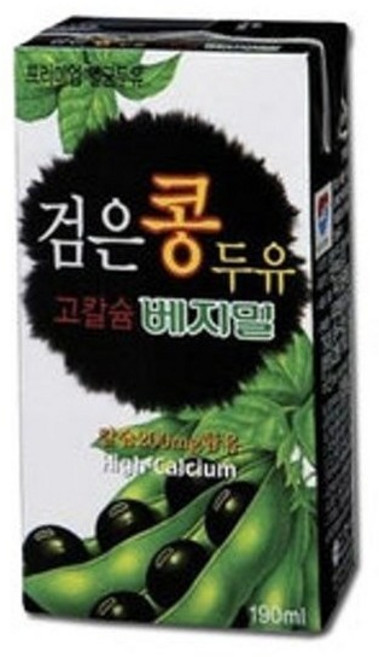검은콩 고칼슘 베지밀 190ml 48입 두유, 48개