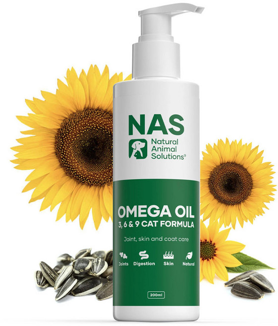 NAS Omega 3 6 & 9 寵物鱈魚肝油 貓咪狗狗適用 皮膚保健 關節靈活, 200ml, Omega脂肪酸, 1個