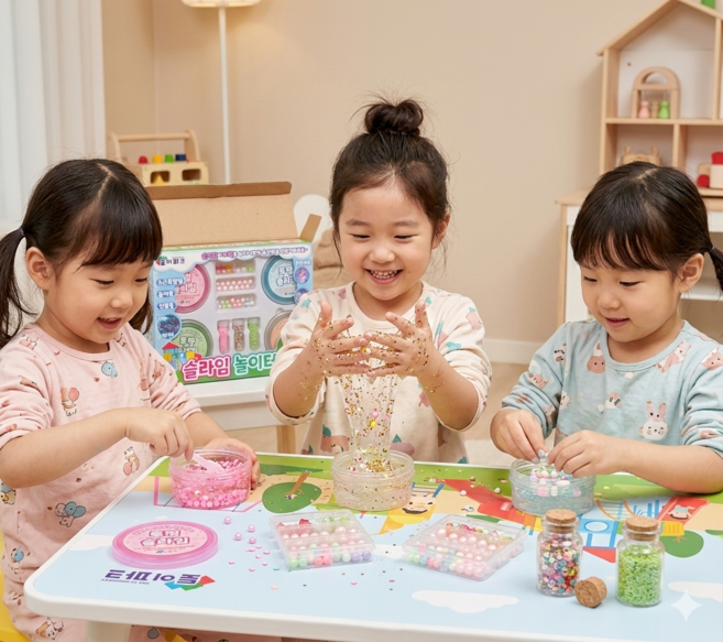 일루오슈 슬라임 만들기 세트 DIY 키트 비즈, 1세트, 50g, 혼합