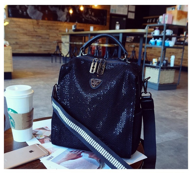 바이스타 여성 스팽글 가방 트렌디 투웨이백 백팩