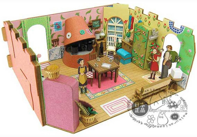 마루밑 아리에티 페이퍼 크래프트 키트 ni 시리즈 MP07 102 [, 현물, 1개