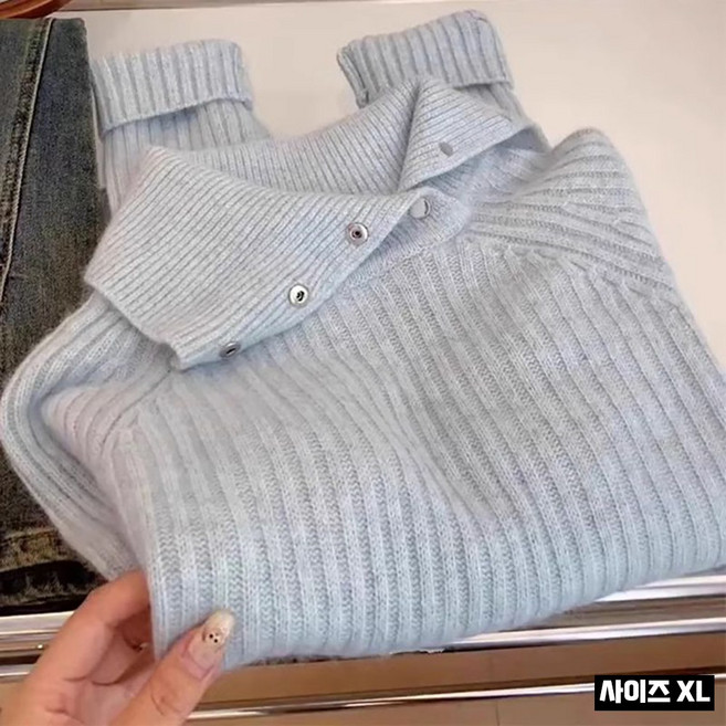 소소마켓 여 가을 겨울 니트 분위기 물씬 터틀넥 니트 이너 시크 톱