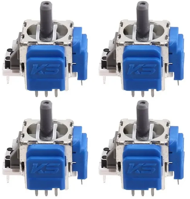 교체용 3D 아날로그 센서 세트 - PS5 컨트롤러 조이스틱 업그레이드 4개 TMR 전자기 포함, 01 Blue