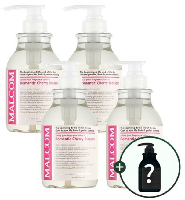 약산성 핸드워시 체리블라썸 520ml x4개, 4개