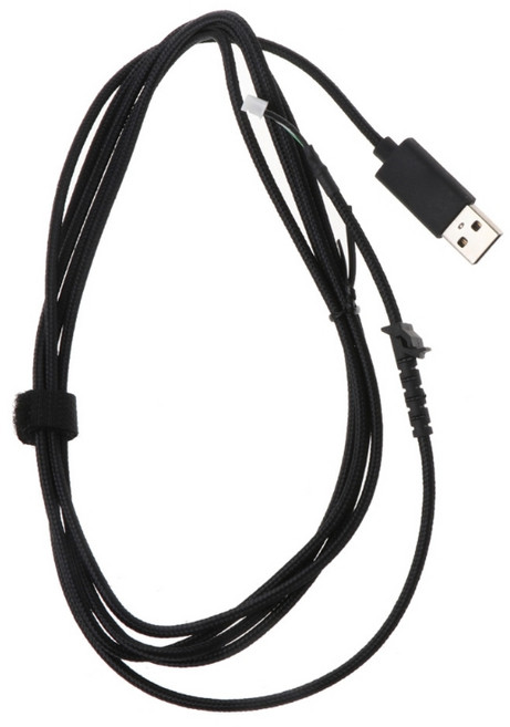 검은 색 빠른 변속기 USB 라인 와이어 케이블 교체 수리 수리 액세서리 Logitech G502 게임 마우스와 호환됩니다., 1개