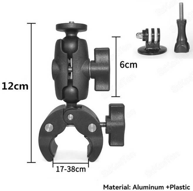 Insta 360 X5 X4 X3 GO 3S 오토바이 자전거 클립 브래킷 GoPro 13 12 11 DJI Action 5 자전거 셀카 스틱 카메라 액세서리, TYPE 1, 1개