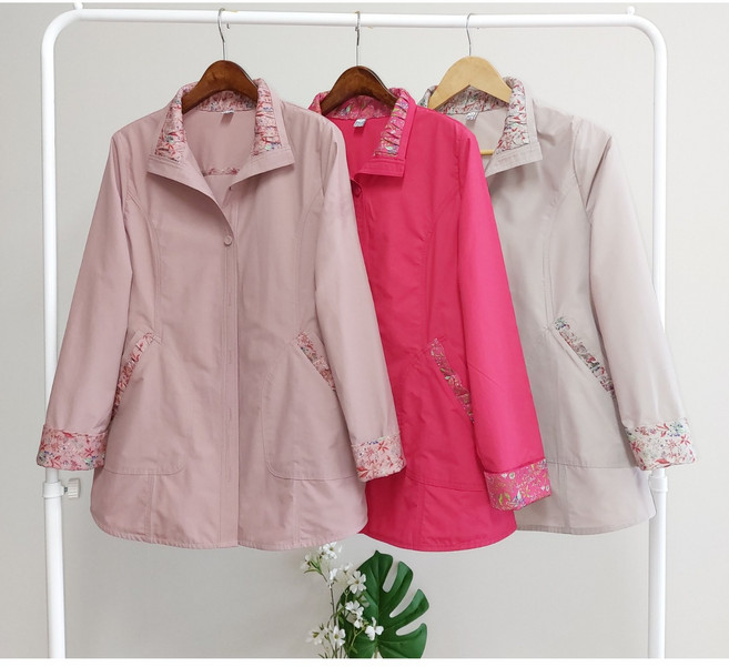 [퀸즈맘J] 봄 가을 간절기 자켓 엄마 할머니 아우터 점퍼 70대 80대 빅사이즈옷