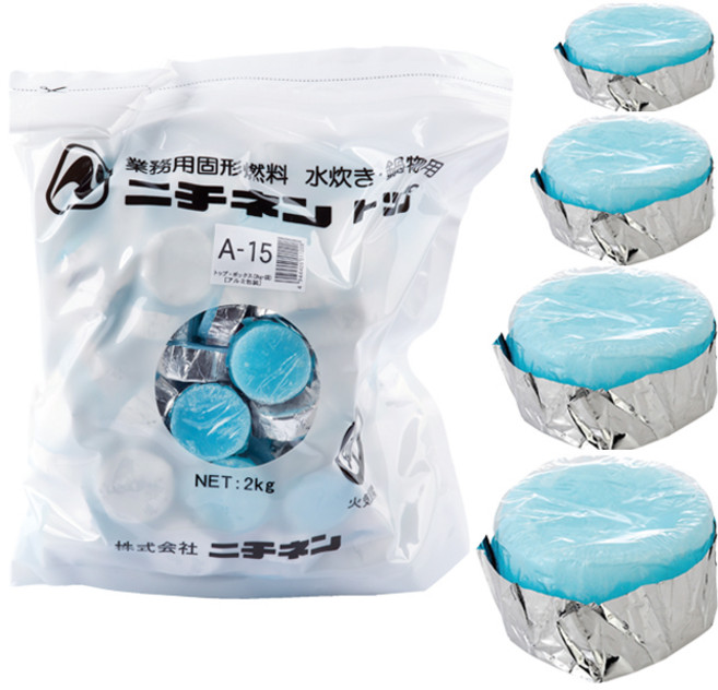 니찌넨 고체연료(1봉지) 미니화로연료 캠핑용연료, 25g, 80개