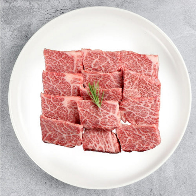 마장동 한우 투뿔 살치살 구이용 1++(9) 특수부위 소고기, 1개, 200g