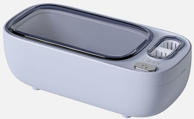 PYHO 휴대용 다기능 초음파 세척기 가정용 휴대용 초음파 전동 안경 세척기, 1개, 블루