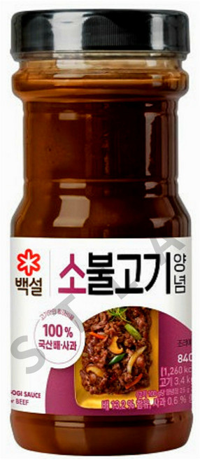 백설 소불고기양념 840g, 1개