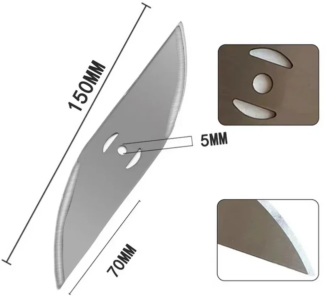 1-30PCS 브러시 커터 블레이드 교체 세트 정원 전동 공구 용 150mm 금속 트리머 헤드 무선 잔디 깎는 기계, 01 150mm Saw Blades