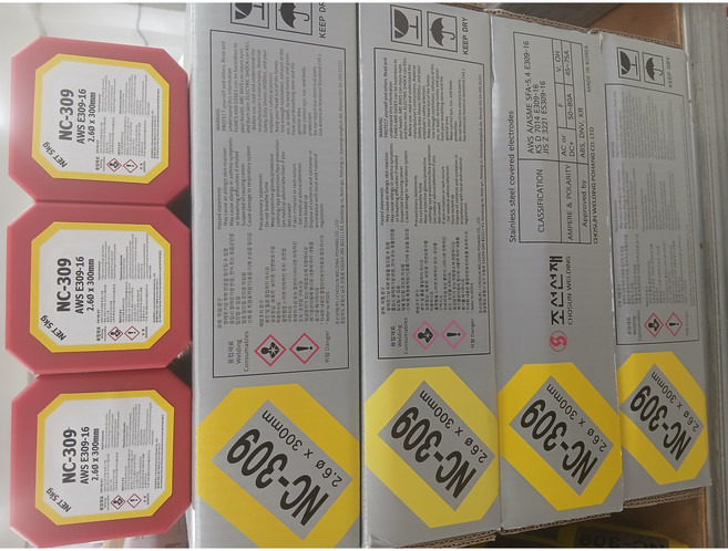 조선선재 스테인레스 피복아크용접봉 NC-309 2.0mm 2.6mm 3.2mm 4.0mm(5kg), 1개, NC-309 2.6mm