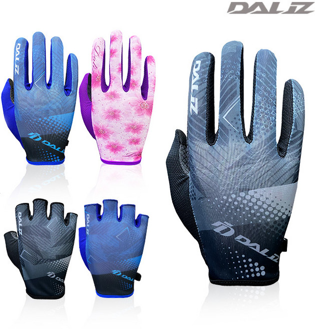 달리즈 기능성 아웃도어 반장갑 등산 라이딩 자전거, 남 블랙/XL