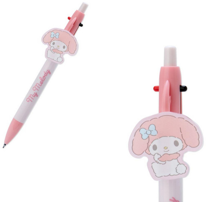 일본 산리오 오리지널 마스코트 2색볼펜&샤프, 0.5mm, 1개, 마이멜로디