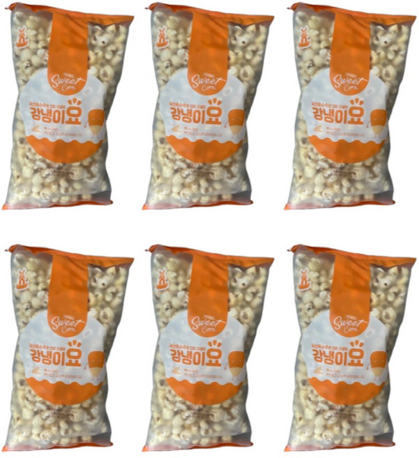 국산옥수수로 만든 강원도 강냉이 강냉이요200g 6개, 200g