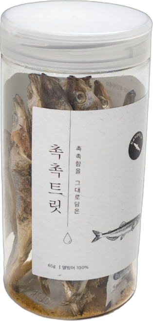 촉촉트릿 열빙어 강아지 동결건조 간식, 열빙어맛, 65g, 1개