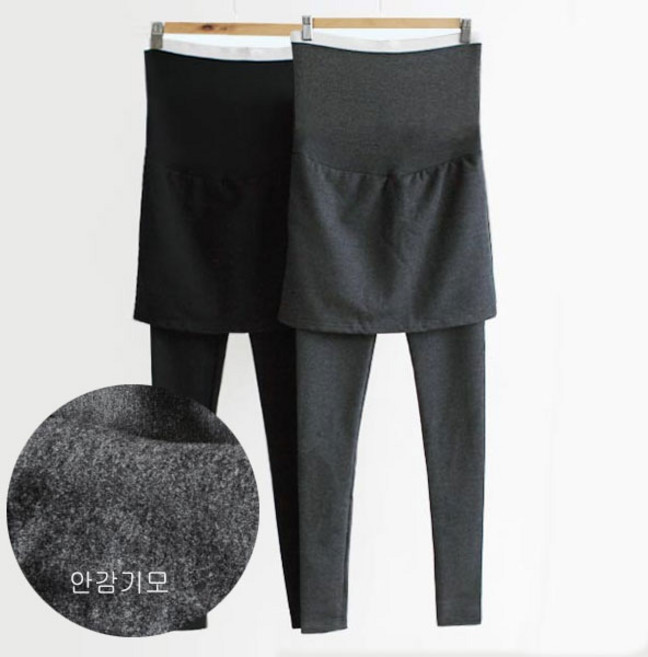 마더라이크 임부용 기모 밀크 밴드 치마레깅스