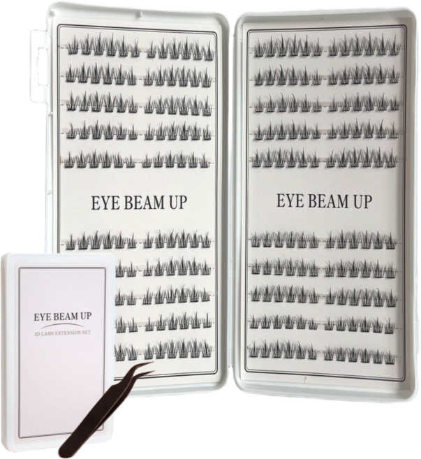 아이빔업 3초 완성 풀 필요없는 3D 셀프 속눈썹 세트 9-11mm 240피스, 1개, 블랙