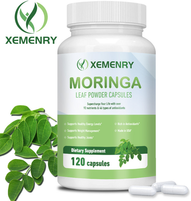 XEMENRY Moringa 葉粉膠囊 92種營養素/46種抗氧化劑, 60組