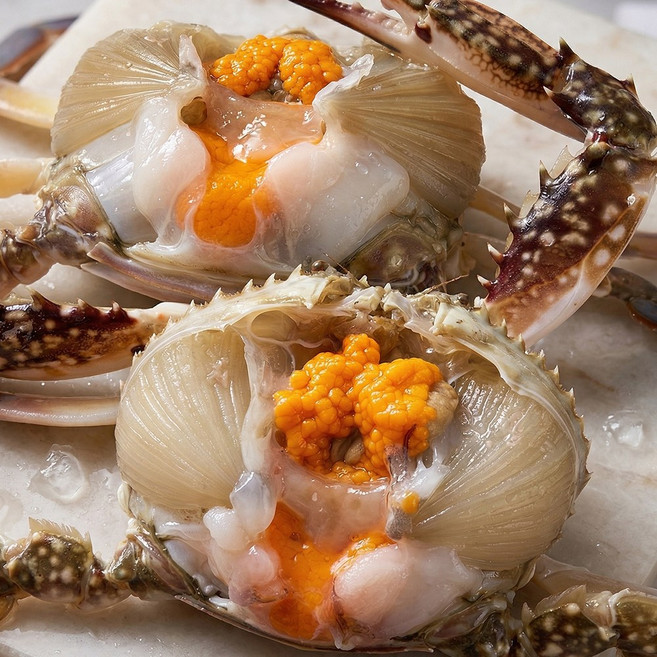 [청년어부1위특가] 국내산 제철 알배기 암꽃게 활 꽃게, 1세트, 2kg