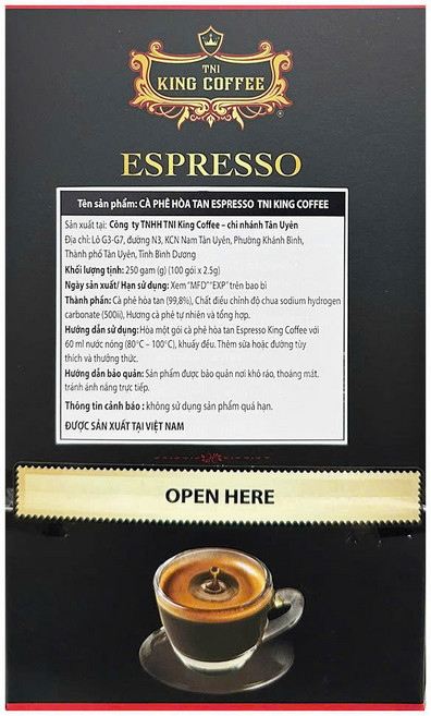 티엔아이킹커피 에스프레소 인스턴트 커피, 2.5g, 100개입, 1개