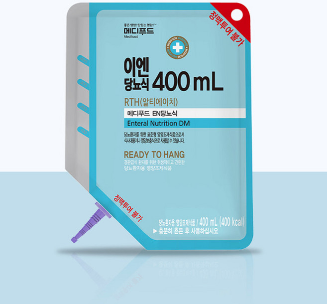 몸에 좋은 회복식 메디푸드 RTH 이엔 당뇨식 400kcal [400㎖ x 20팩] 6박스, 120개, 400ml