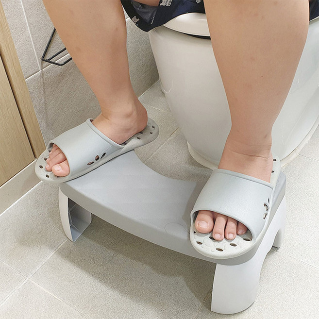 세이브커머스 변기 발받침 바른 배변자세 발판 디딤대, 그레이