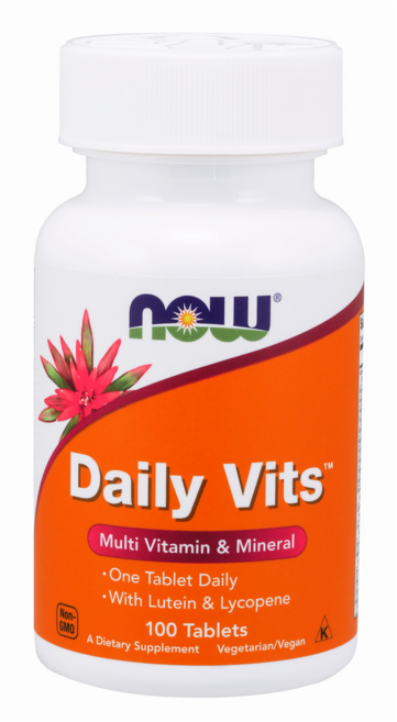 NOW Foods Daily Vitamins 綜合維他命 & 礦物質錠, 100錠, 1個