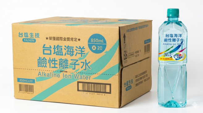 台塩生技 台塩海洋 鹼性離子水 榮獲國際金獎肯定, 20, 850ml