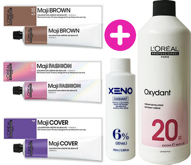 로레알 염색약+산화제포함 마지렐 새치 마지브라운 커버, 마지커버 10번 금색(눈썹염색호환), 1개