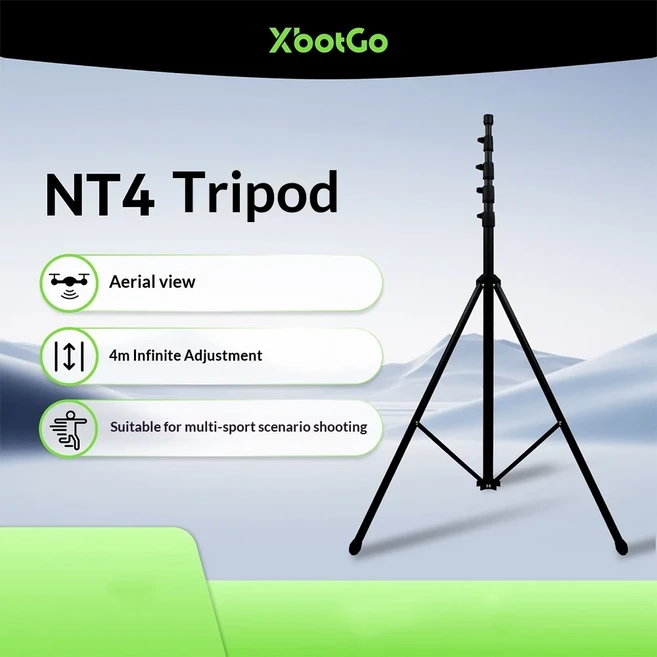XbotGo 카멜레온 AI 자동 스포츠 액션 카메라 - 4K 60FPS 축구 및 팀 농구 추적, 06 NT4 Tripod
