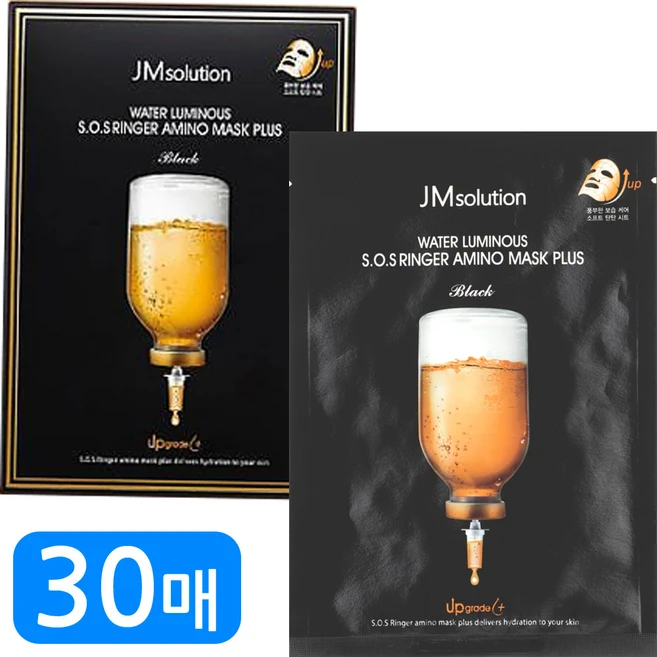 제이엠솔루션 물광 에스오에스 링거 아미노 마스크 플러스, 10개입, 3개 - 쿠팡