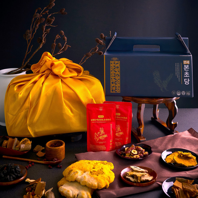 쌍화&맥문동&오미자차: 맥문동+도라지+오미자 등 목편한 건강진액 전통차 by 연세본초당 Since1988, 1박스, 쌍화&맥문동차 20포(황금보자기 선물포장)