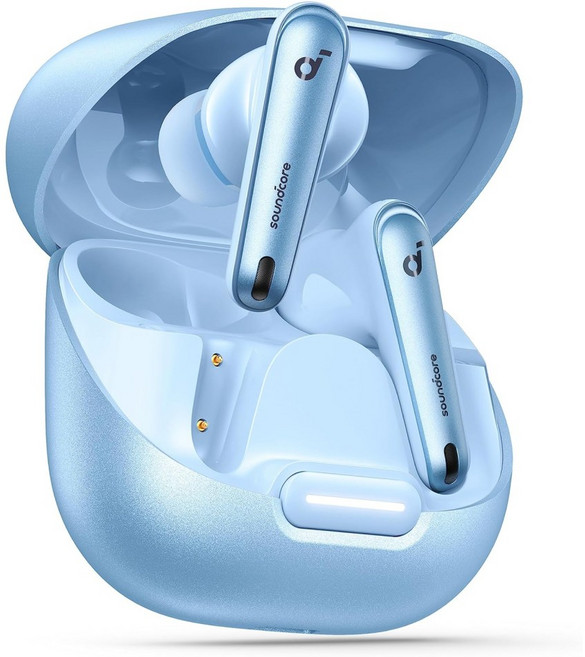 앤커 사운드코어 리버티4 NC 노이즈캔슬링 블루투스이어폰 스카이 블루, A3947Z61, 스카이블루