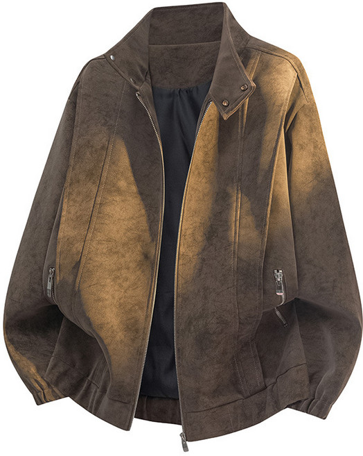 스타일닥터 남성 오버핏 캐주얼 스웨이드 자켓 빈티지 봄가을 빅사이즈