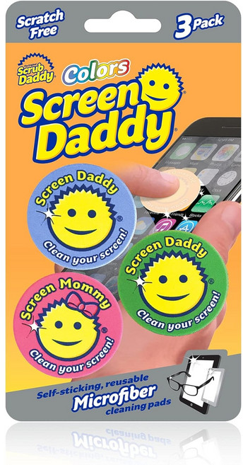 1pack(3개입) 스크럽대디 스크린대디 오리지널 휴대폰 테블릿 극세사 액정 클리너, Winter, 1개, 1개입