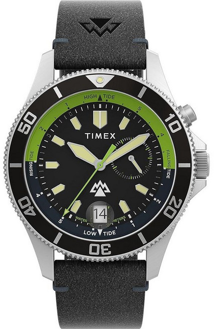 Timex 남성용 익스페디션 노스 시에라 41mm 시계 블랙. 41mm 익스페디션 노스 슬랙 타이드 시계, 블랙