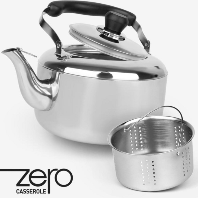 인덕션 겸용 물끓이는 차망 스텐 주전자 큰 일반 기본형 주방 대형, 제로 스텐 주전자 7L