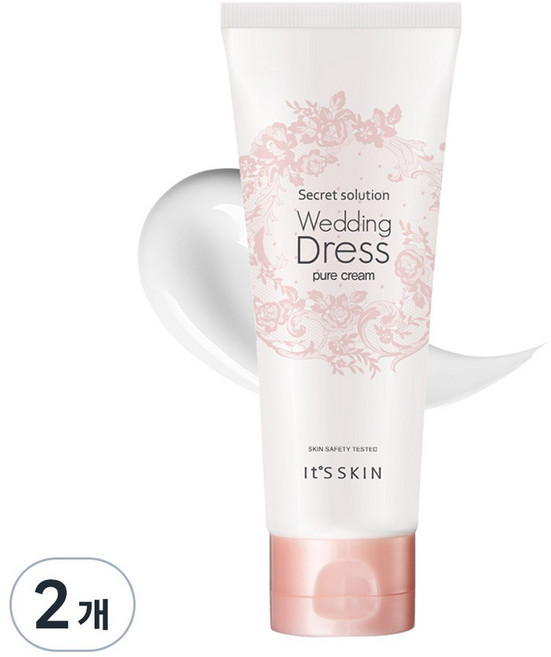 잇츠스킨 시크릿 솔루션 웨딩드레스 퓨어 톤업크림 100ml, 화이트, 2개