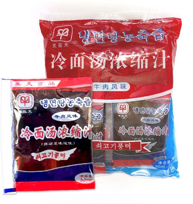 천국중국식품 연변 메이탠 냉면옹축육수 한봉지 20개입, 30ml, 20개