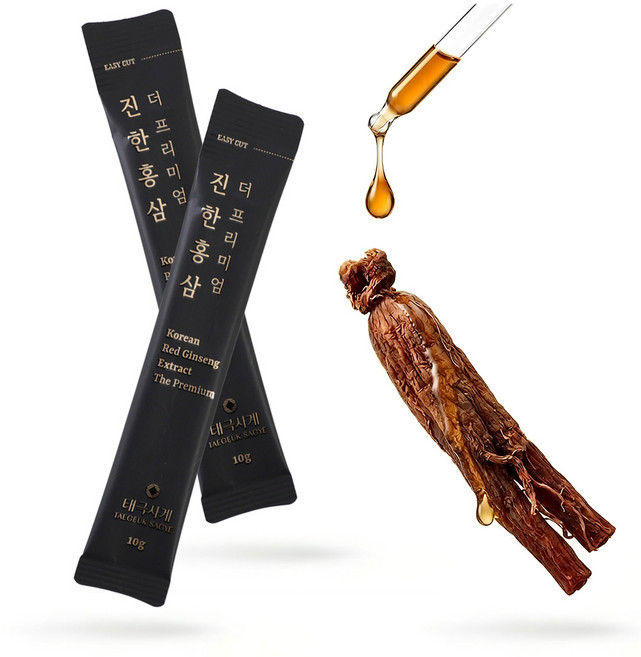 태극사계 홍삼스틱 10포 홍삼진액 사포닌 35.3mg 초고함량 6년근 풍기인삼 홍삼 어버이날선물 명절선물