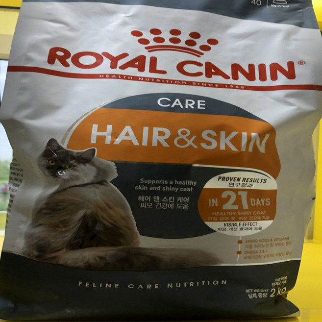 로얄캐닌 헤어엔스킨 케어 캣 고양이 반려묘 사료 2kg ykm*799ty, 1개
